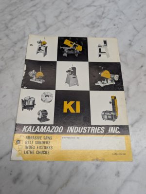 Ki Kalamazoo Industries Catalog K81 Abrasive Saws Belt Sales Brochure Literature