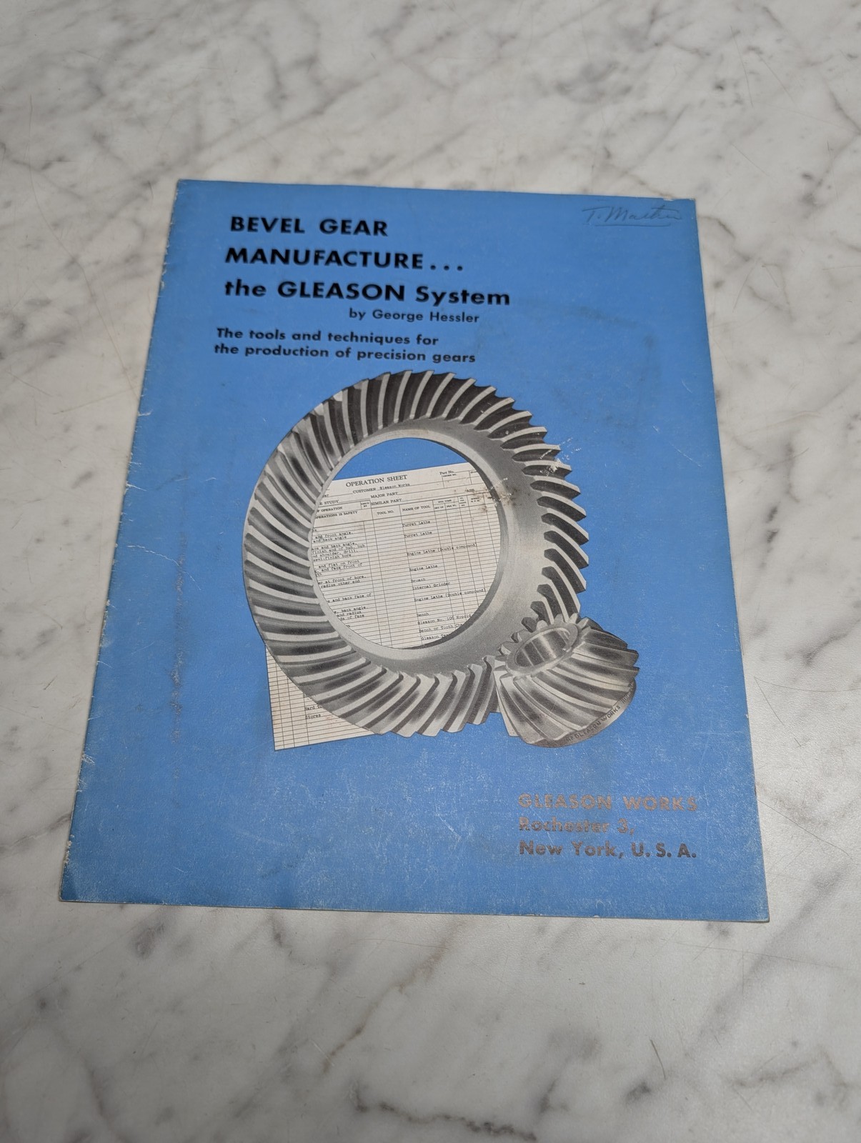 Bevel Gear Manufacture The Gleason System Works Sales Brochure Literature