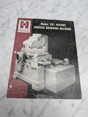 Heald Model 261 Rotary Surface Grinding Machine Sales Brochure Literature