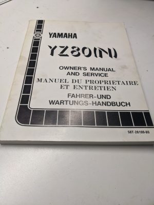 Original Yamaha Oem Owners Service Manual Shop Vintage Yz80(N) 1984 58T-28199-80