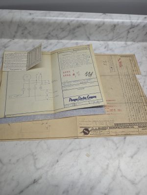Murco Murray Paragon Electric 2900 Series Start Switch Drawing C836 Instruction