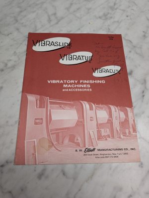 Vibraslide Vibratory Finishing Machines Accessories Catalog 319 Sales Brochure