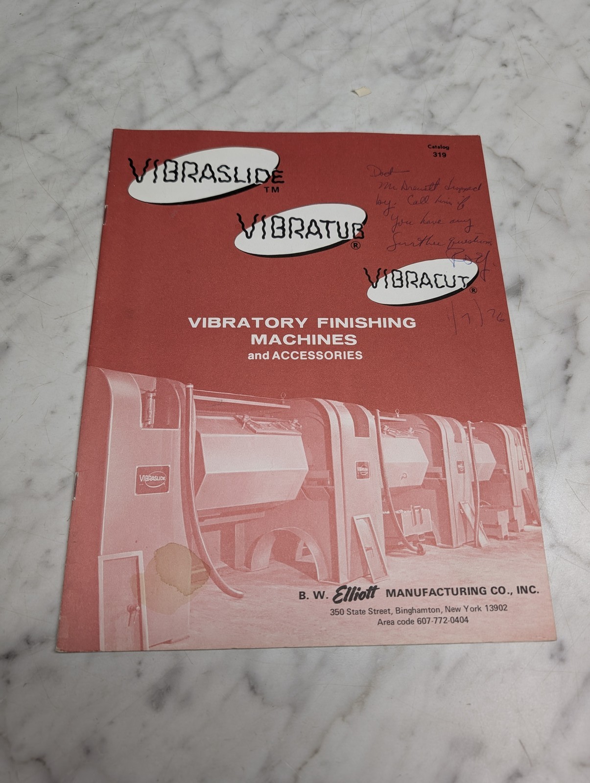 Vibraslide Vibratory Finishing Machines Accessories Catalog 319 Sales Brochure