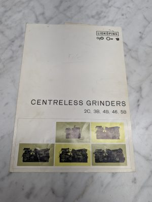 Lidköping 2C 3B 4B Centreless Grinders Sales Brochure Literature