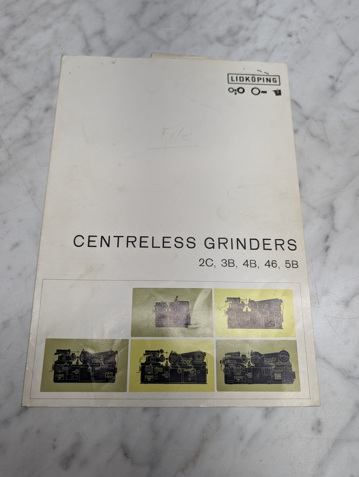 Lidköping 2C 3B 4B Centreless Grinders Sales Brochure Literature