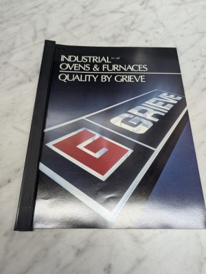 Grieve Industrial Ovens Furnaces Sales Brochure Literature Information