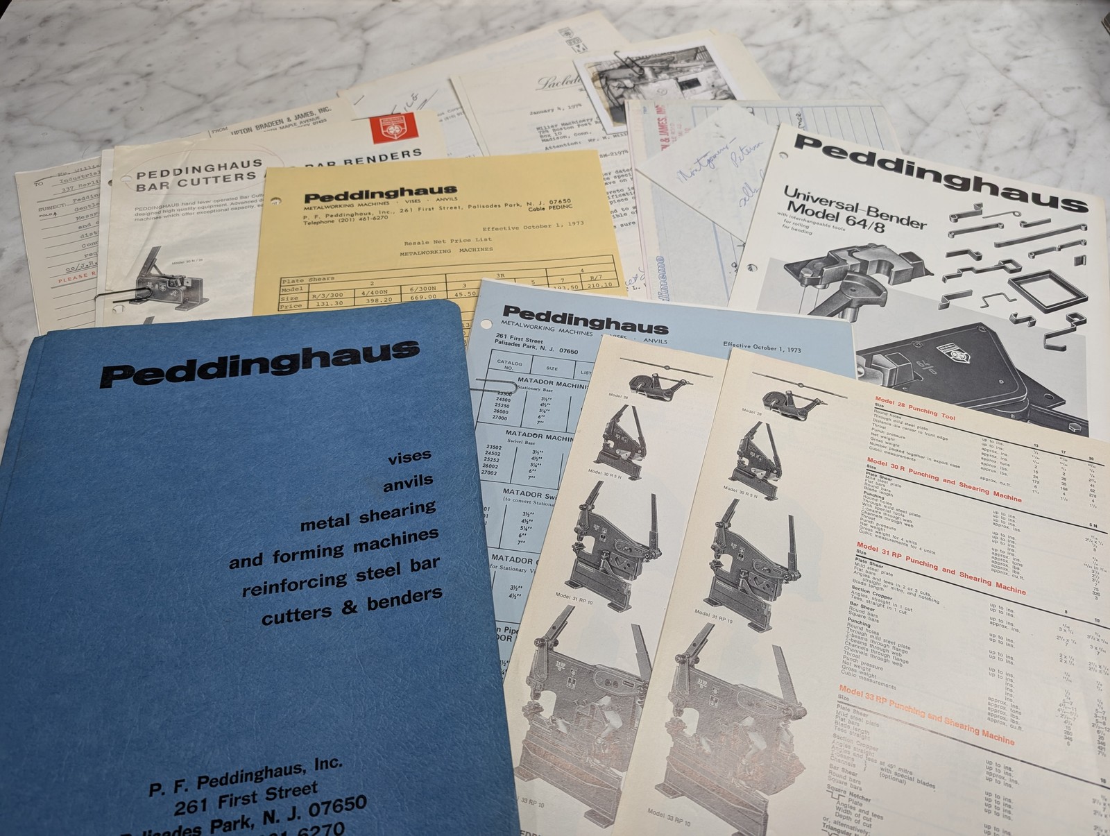 Peddinghaus Universal Bender Vises Sales Brochure Literature Information