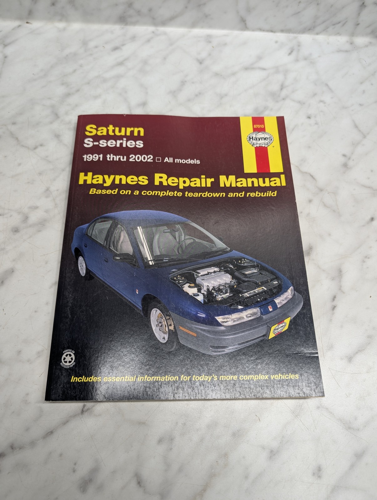 Saturn S Series 1991 Thru 2002 All Models 87010 Haynes Repair Manual Service