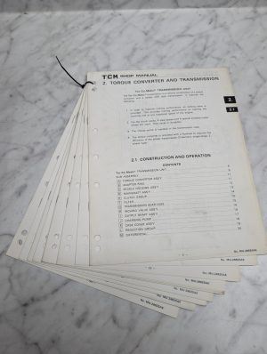 Tcm Shop Manual Tor Matic Torque Converter Transmission No Mu-28625Ae