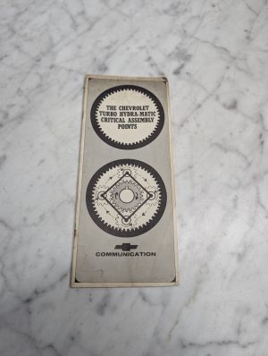 Chevrolet Turbo Hydra Matic Critical Assembly Points Communication