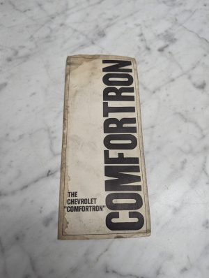 Comfortron The Chevrolet Soundfilm Information Booklet Manual