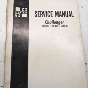 Hyster Fork Lift Truck Service Repair Manual Challenger Ue30 Ye40 He50 1975