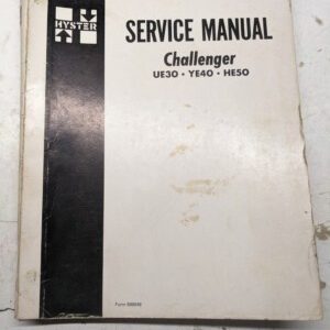 Hyster Fork Lift Truck Service Repair Manual Challenger Ue30 Ye40 He50 599049
