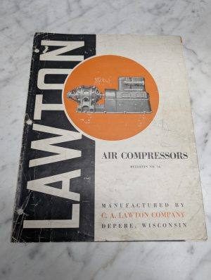 Wisconsin Lawton Air Compressors Bulletin No 36 Sales Brochure