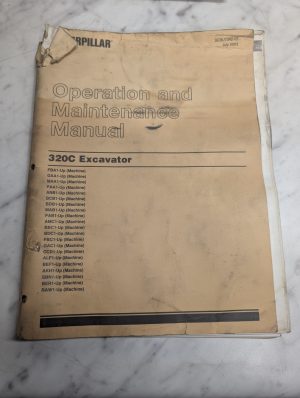 Caterpillar Cat Operation & Maintenance Manual 320C Excavator 2003 Sebu7342-03