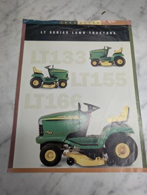 John Deere Jd Lt Series Lawn Tractors Lt133 Lt155 Lt166 Sales Brochure 1997