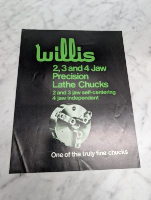 Willis 2 3 And 4 Jaw Precision Lathe Chucks Self Centering Sales Brochure