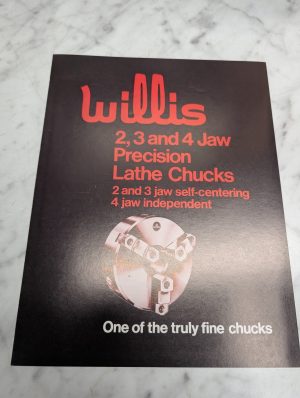 Willis 2 3 And 4 Jaw Precision Lathe Chucks Self Centering Sales Brochure