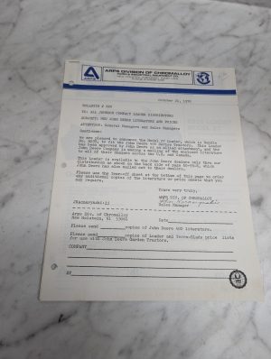 Arps Bulletin 680 John Model 27 Loader B235 1976 Jd Brochure Price List