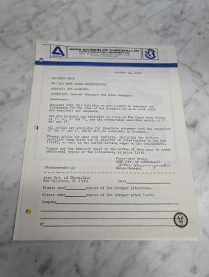 Arps Bulletin 679 Box Scrapers October 21 1976 Brochure Price List