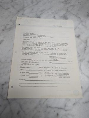 Arps 1000 2000 Trenchers Bulletin 663 New Price Lists June 22 1976