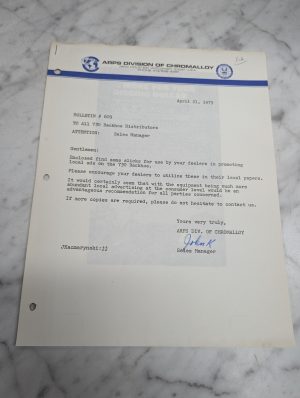 Wisconsin Arps Division Of Chromalloy 730 Backhoe Bulletin 609 April 21 1975