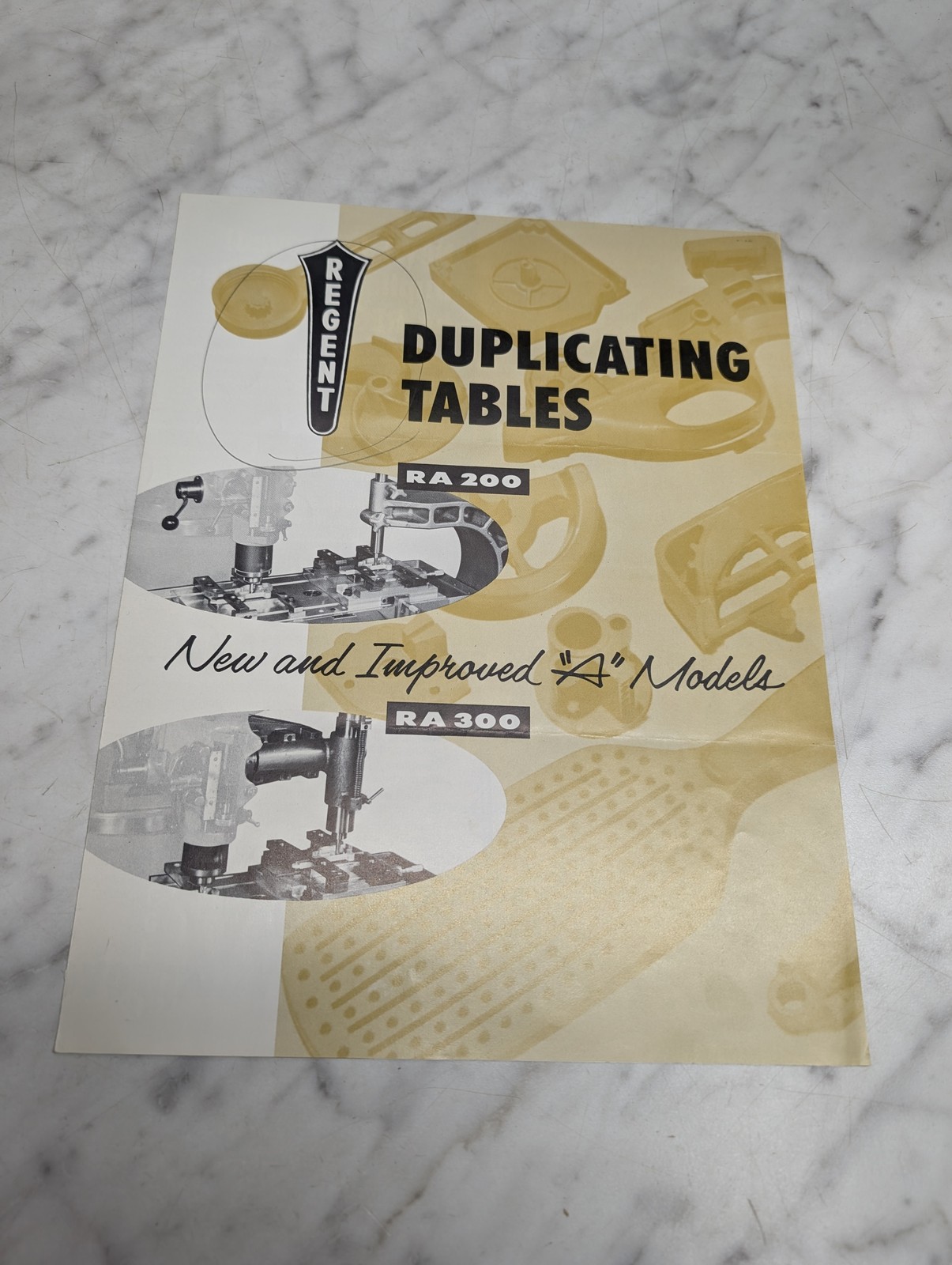Regent Ra 200 Duplicating Tables New And Improved A Models Sales Brochure