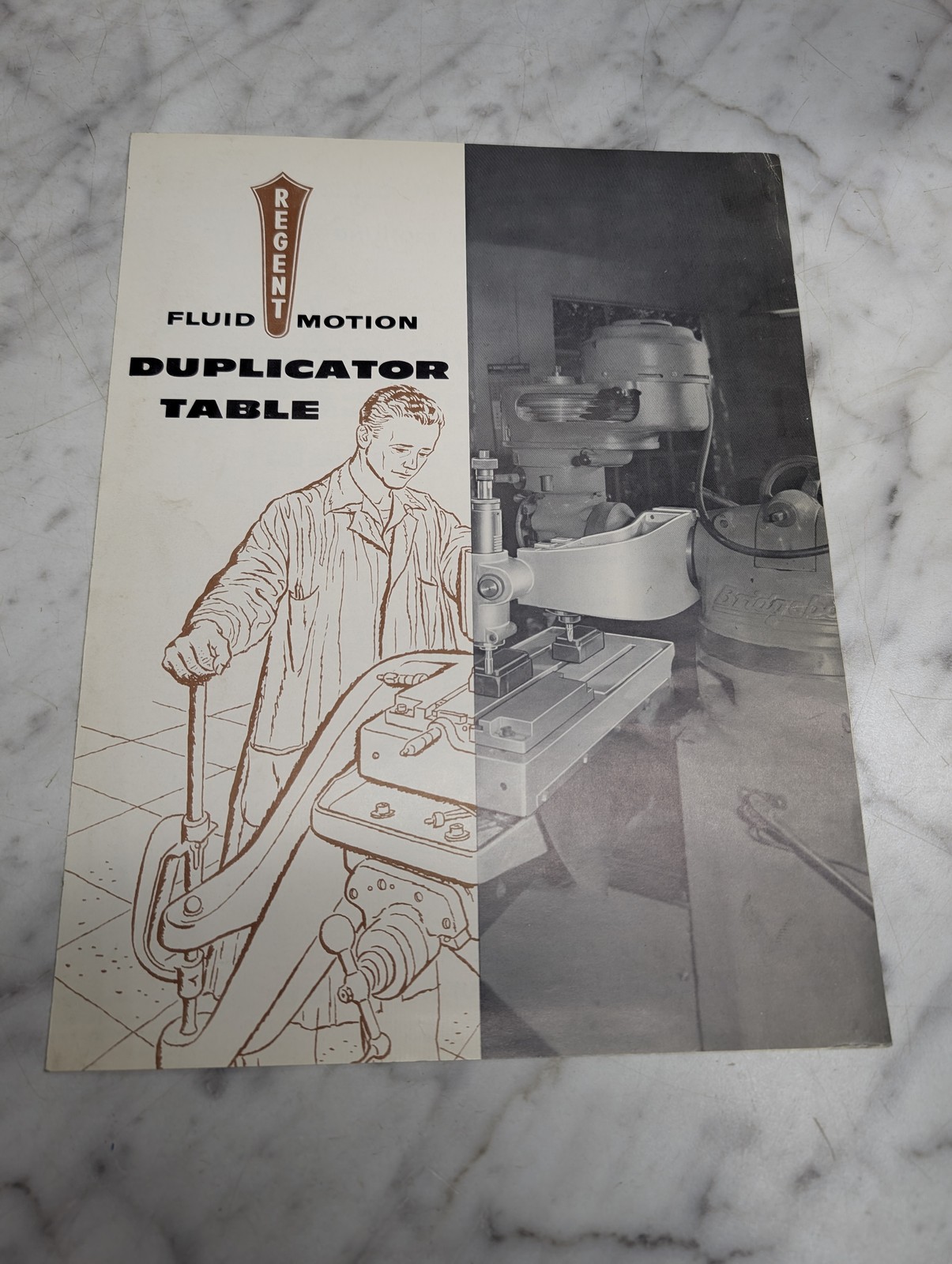 Regent Fluid Motion Duplicator Table Sales Brochure Literature