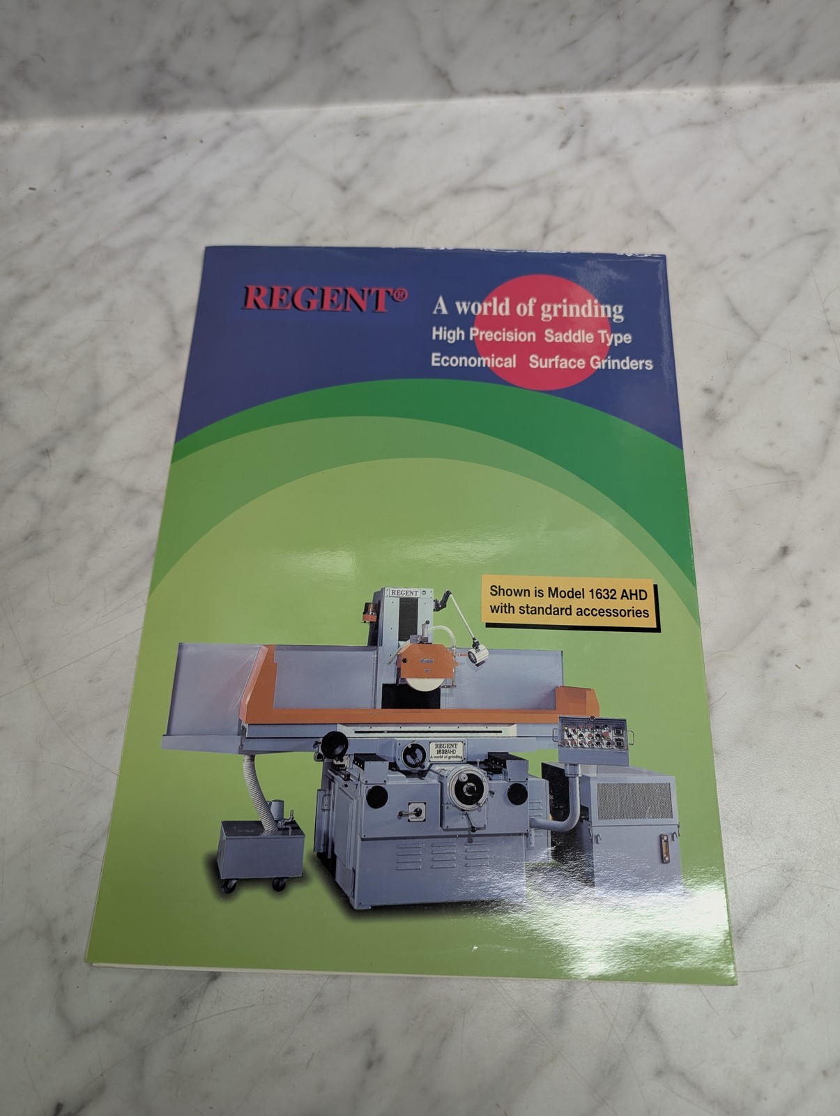 Regent Model 1632 Ahd Surface Grinders Saddle Type Sales Brochure