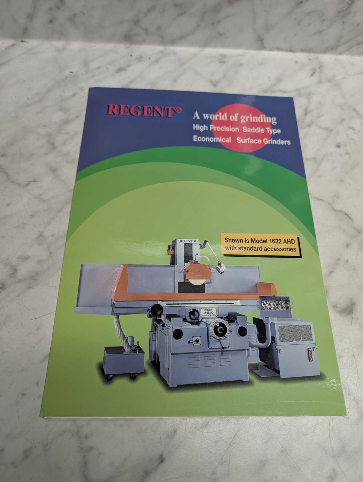 Regent Model 1632 Ahd Surface Grinders Saddle Type Sales Brochure .