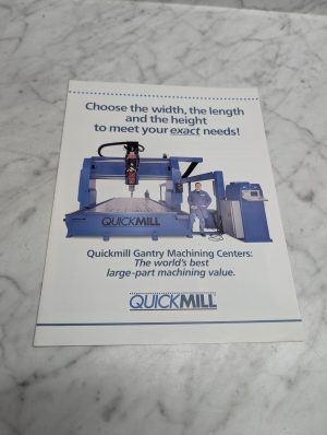 Quickmill Gantry Machining Centers The World’S Best Sales Brochure