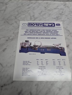 Morey News Vol 57 Special Edition Hercules Spm Spa Engine Lathes Model 630