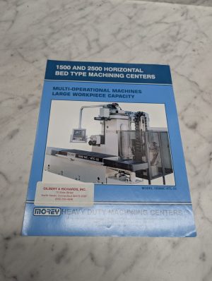 Morey 1500 2500 Horizontal Machining Centers Model 1500Mc Atc-32 Brochure