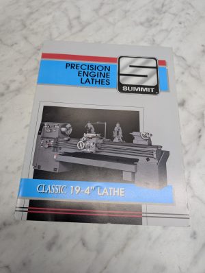 Summit Precision Engine Lathes Classic 19-4 Lathe Sales Brochure Literature
