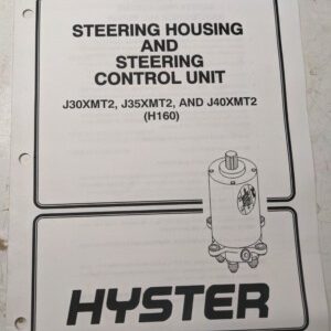 Hyster Service Manual Steering Housing Control Unit J30Xmt2 J35Xmt2 J40Xmt2 1999