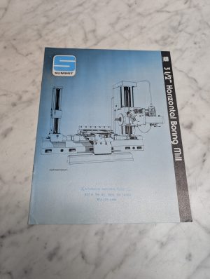 Summit 3 1 2 Horizontal Boring Mill Sales Brochure Literature Information
