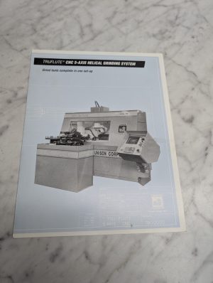 Unison Truflute Model 780 Cnc 5-Axis Helical Grinding System Sales Brochure