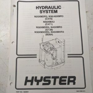 Hyster Service Manual Fork Lift Truck Hydraulic System N25Xmdr3 N50Xma3 N45Xmxr3