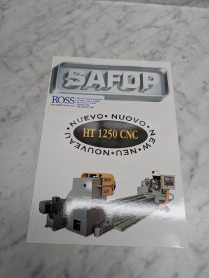 Safop Ht 1250 Cnc Nuevo Nuovo New Machine Tools Ross Machinery Sales Brochure