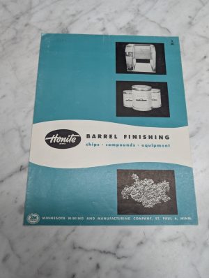 Honite Brand Barrel Finishing Chips Compounds Equipment 3M Mi 9 Sales Brochure