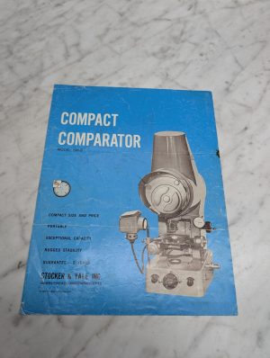 Stocker Yale Model Sm-8 Compact Comparator Sales Brochure Literature