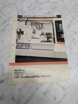 Hardinge Super-Precision Chnc Ii+ Cnc Chucker And Bar Machine Sales Brochure