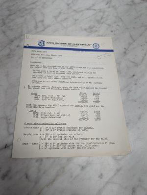 Arps Blade Information Sales Dealer Ab500 Ab510 Servis 1400 Coontz 1050 Info