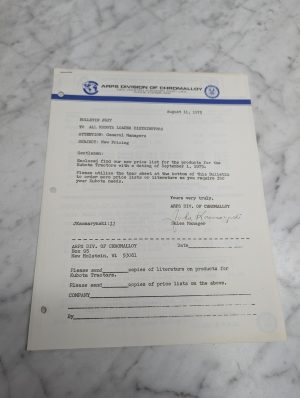 Arps Bulletin 627 Kubota Tractors New Pricing August 11 1 Price List 1975