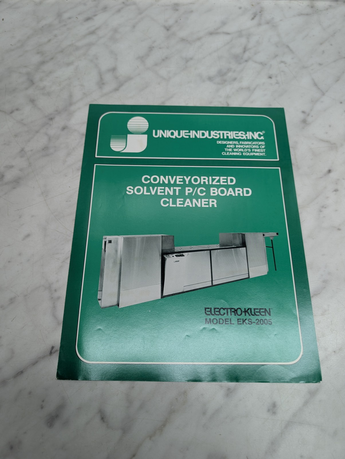 Unique Industries Conveyorized Solvent P C Board Cleaner Electro Kleen Model Eks