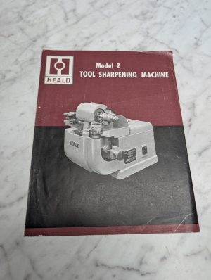 Heald Model 2 Tool Sharpening Machine Sales Brochure Literature