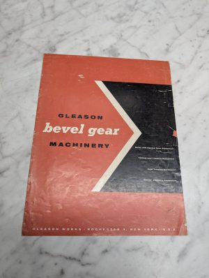 Gleason Bevel Gear Machinery Hypoid Equipment Testing Lapping Heat Brochure