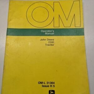 Jd John Deere 2240 Tractor Operator'S Manual Oml-31364 H5 Original Oem Book