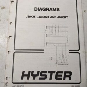 Hyster Service Manual Fork Lift Truck Diagrams J30Xmt J35Xmt J40Xmt 1995
