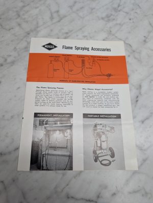 Mogul Flame Spraying Accessories Schematic Of Installation Sales Brochure